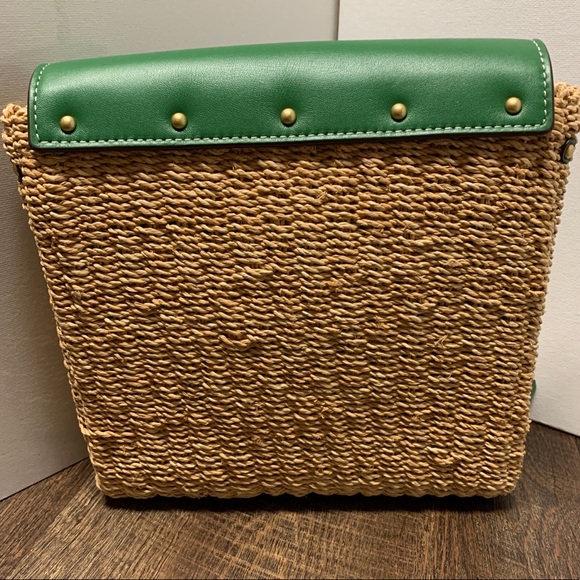 NWT Tory Burch Classic Miller Straw crossbody Bag - Picture 11 of 16